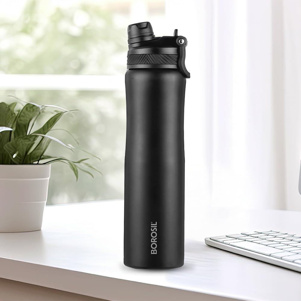 Borosil 800ml Duosport Stainless Steel Bottle