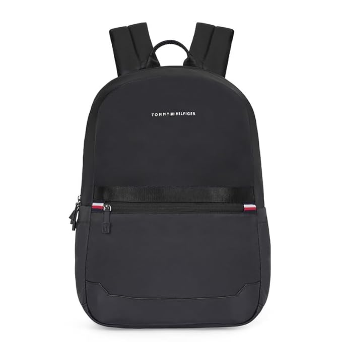 Tommy Hilfiger Unisex Urbana Polyester 14 Inch Laptop Backpack - Black