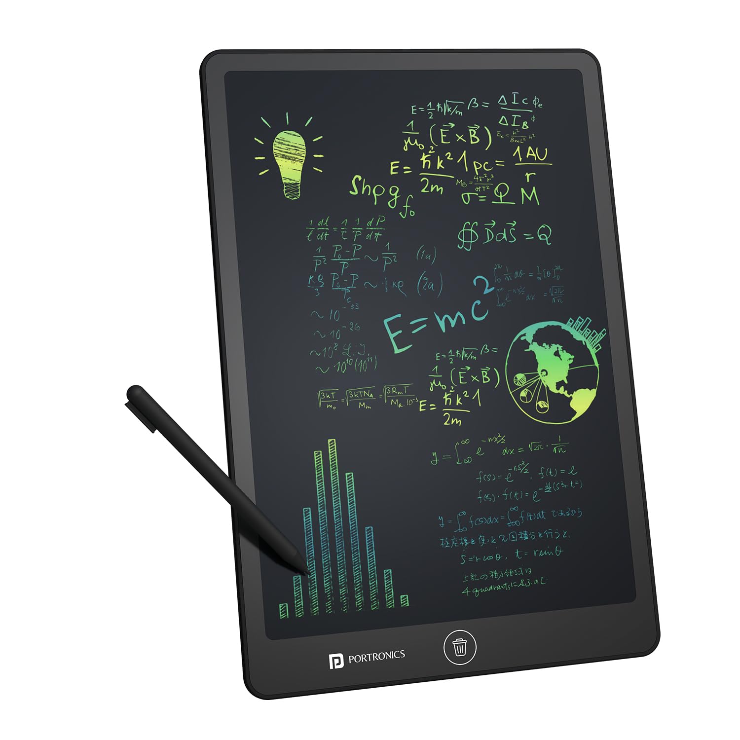 Portronics RuffPad 16 Lite, 16-Inch Multicolour LCD Writing Pad
