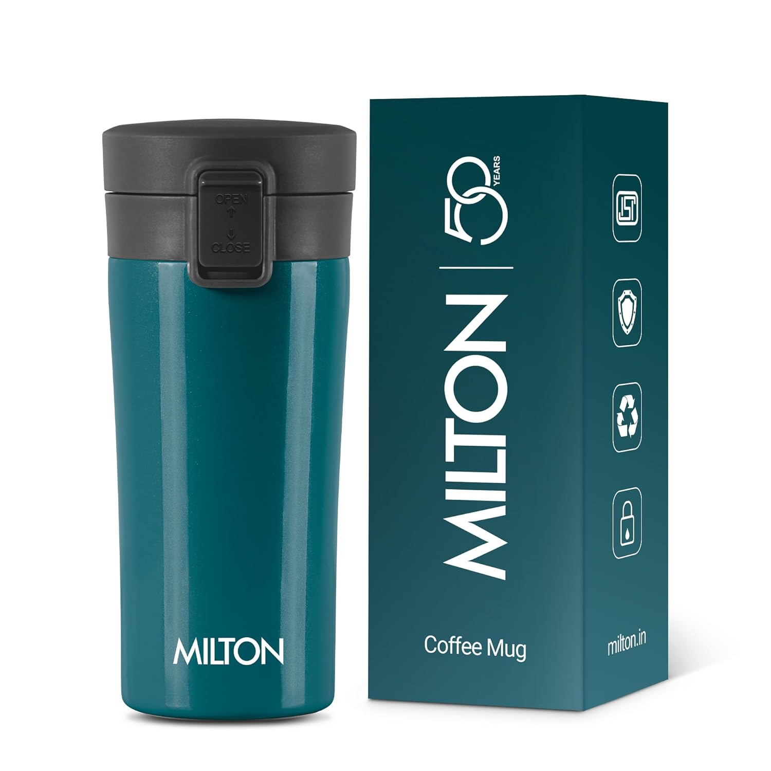 MILTON Thermosteel Vacuum Insulated Stainless Steel Coffee Mug