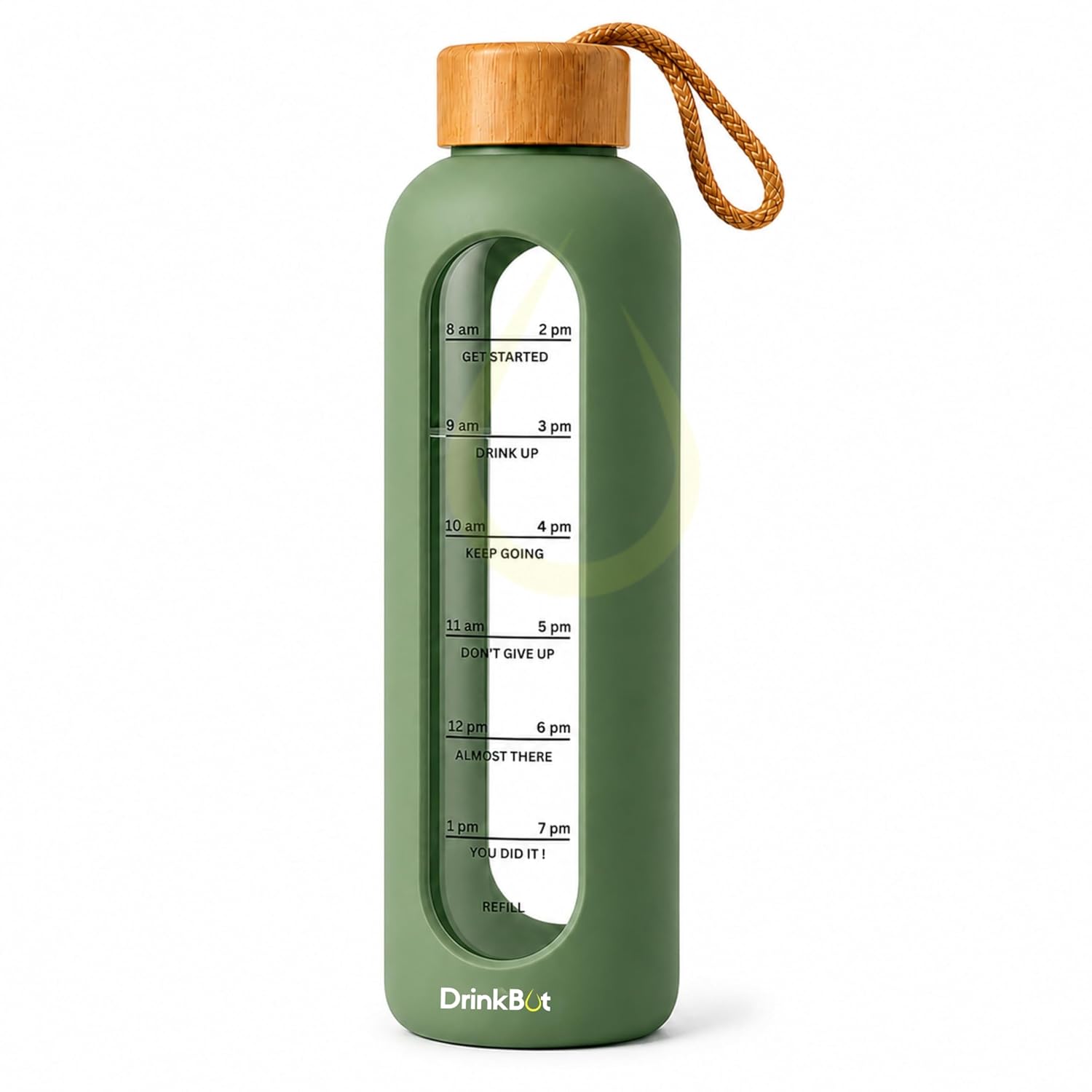 Flare 1 Litre / 1 Ltr Borosilicate Glass Water Bottle