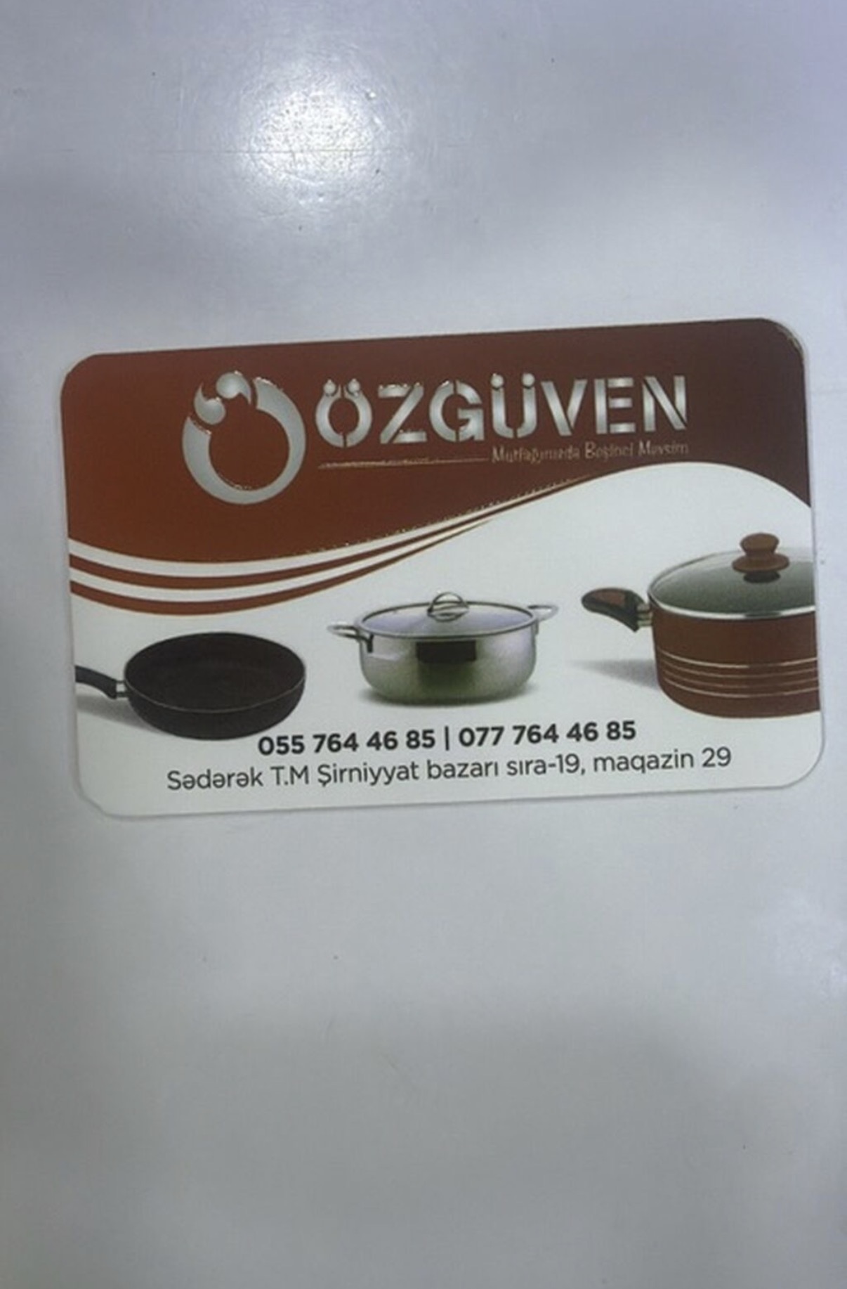 Tava, Paslanmayan polad, Decoria