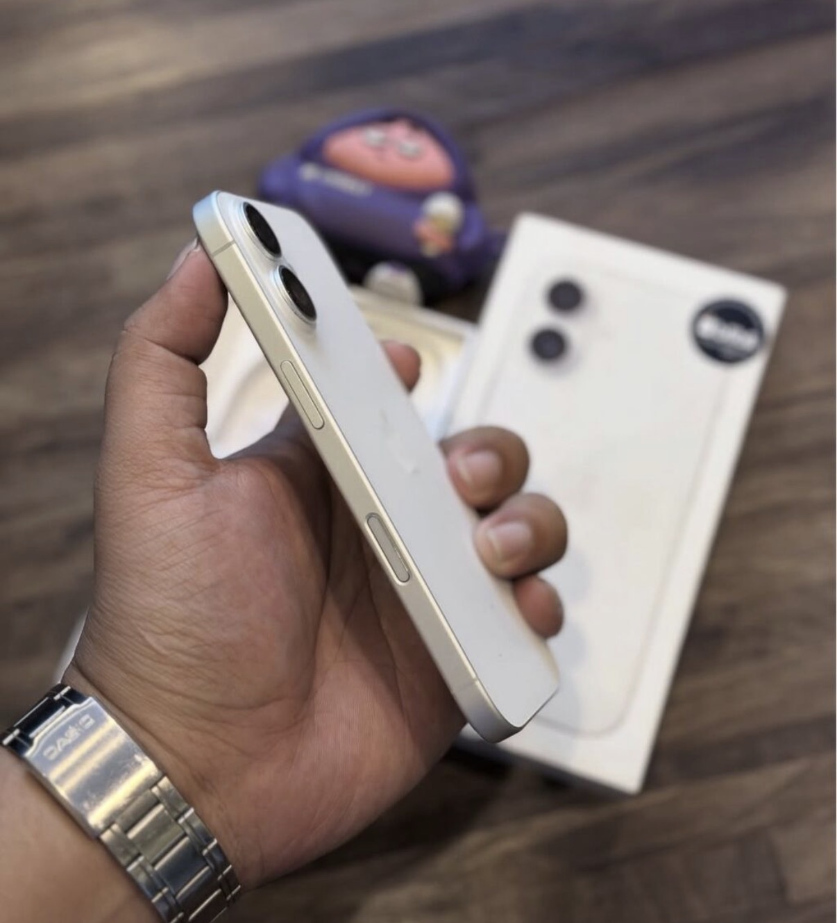 IPhone 16, 128 GB, Ağ, Zəmanət, Simsiz şarj, Face ID - Şəkil 2