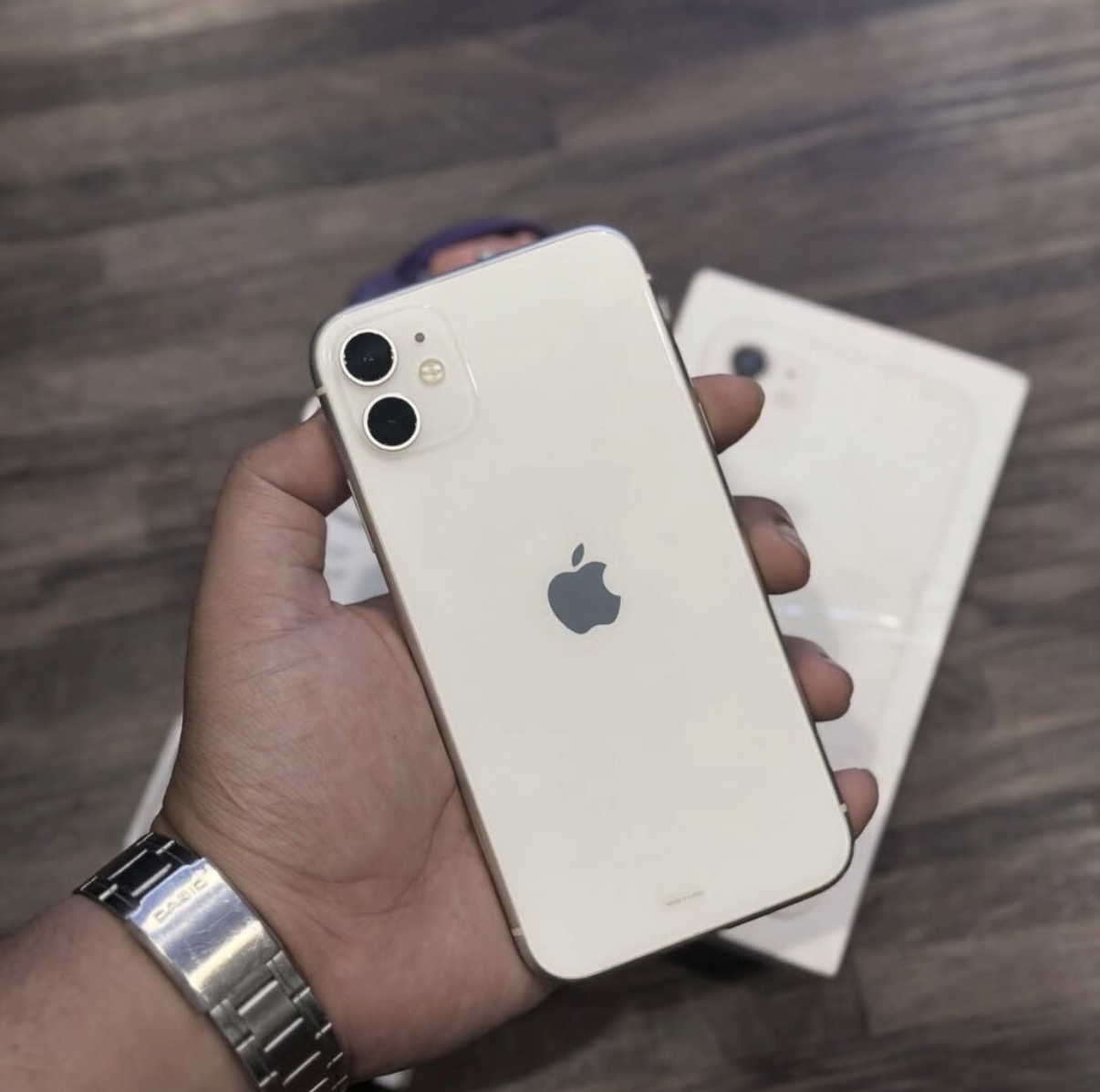 IPhone 11, 128 GB, Ağ, Zəmanət, Simsiz şarj, Face ID