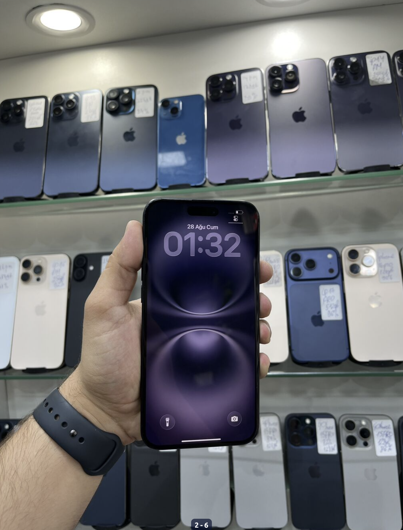 IPhone 16 Plus, 128 GB, Qara - Şəkil 2