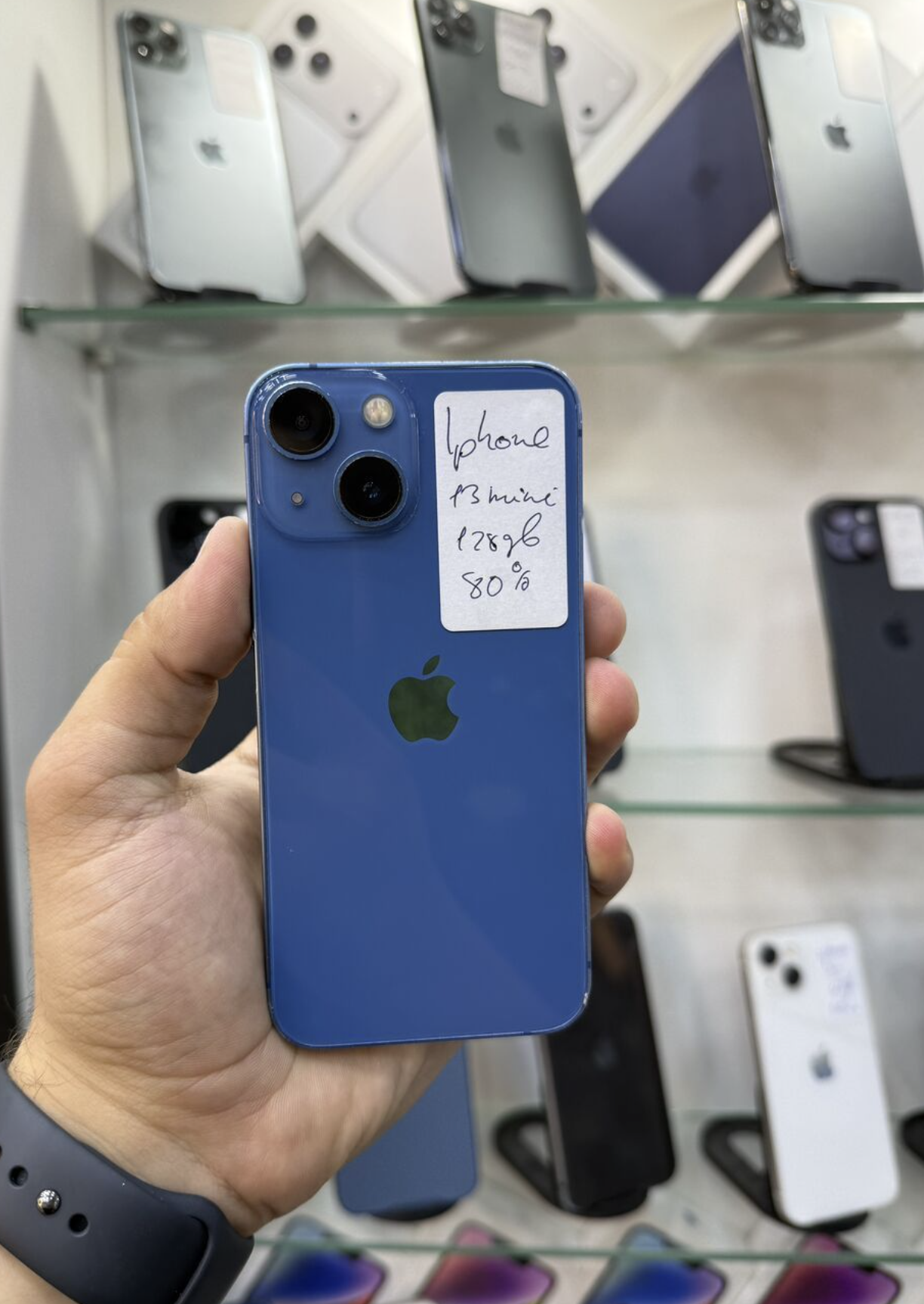 IPhone 13 mini, 128 GB, Göy, Zəmanət, Kredit, Simsiz şarj - Şəkil 3