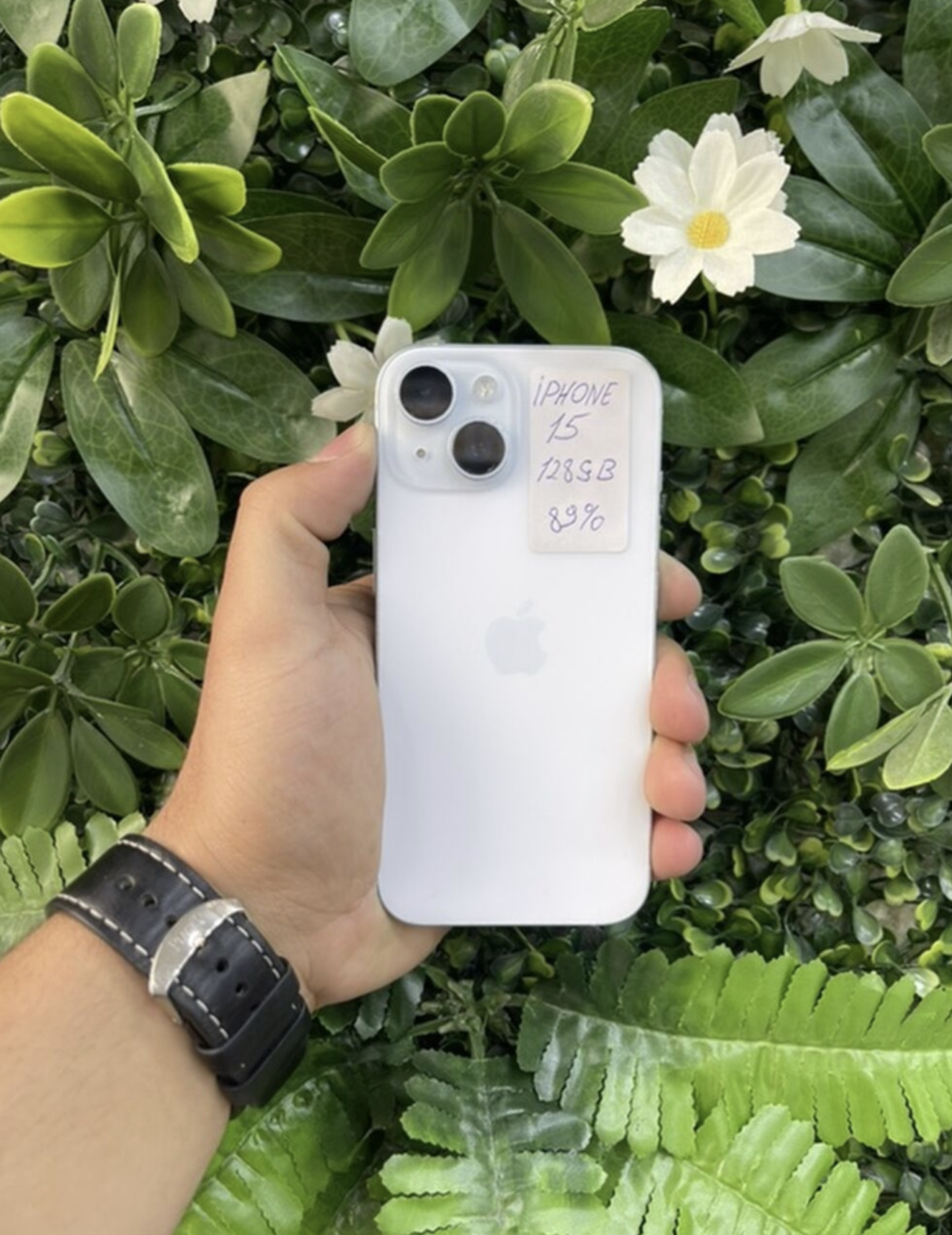 IPhone 15, 128 GB, Ağ, Face ID, Razilashma Yolu ile