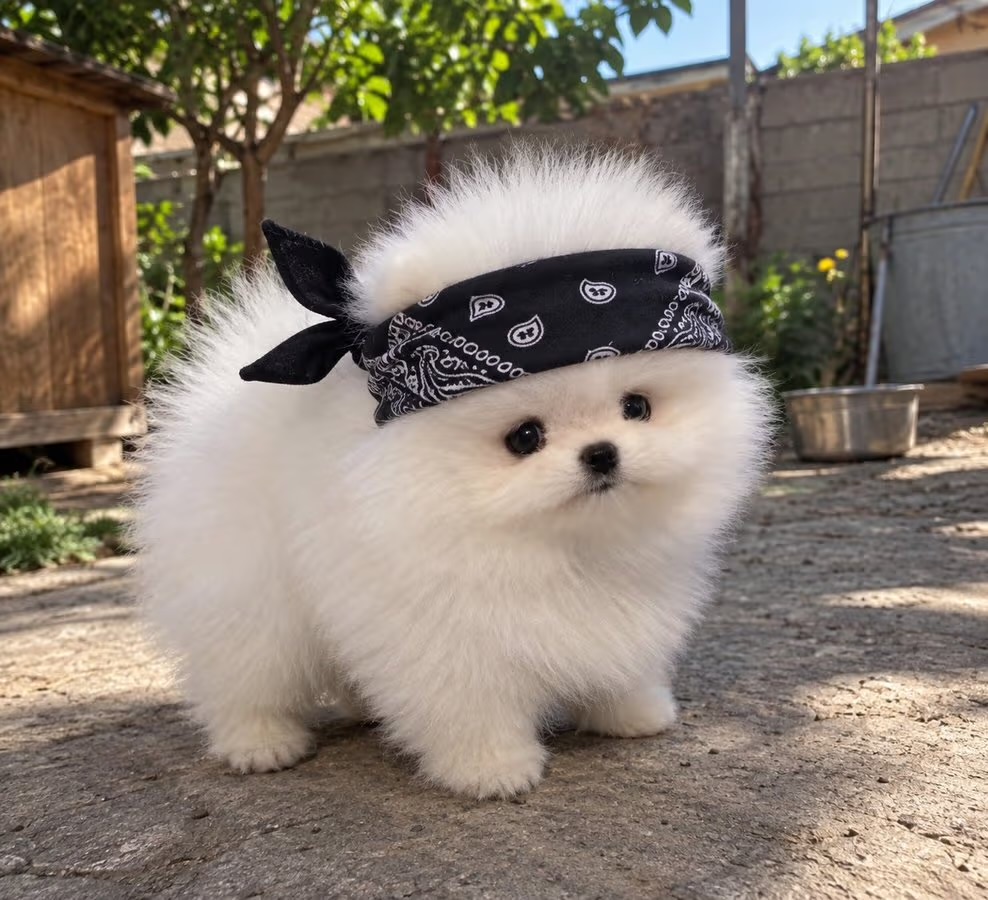 Pomerian Spitz, 2 ay, Dişi, peyvəndli