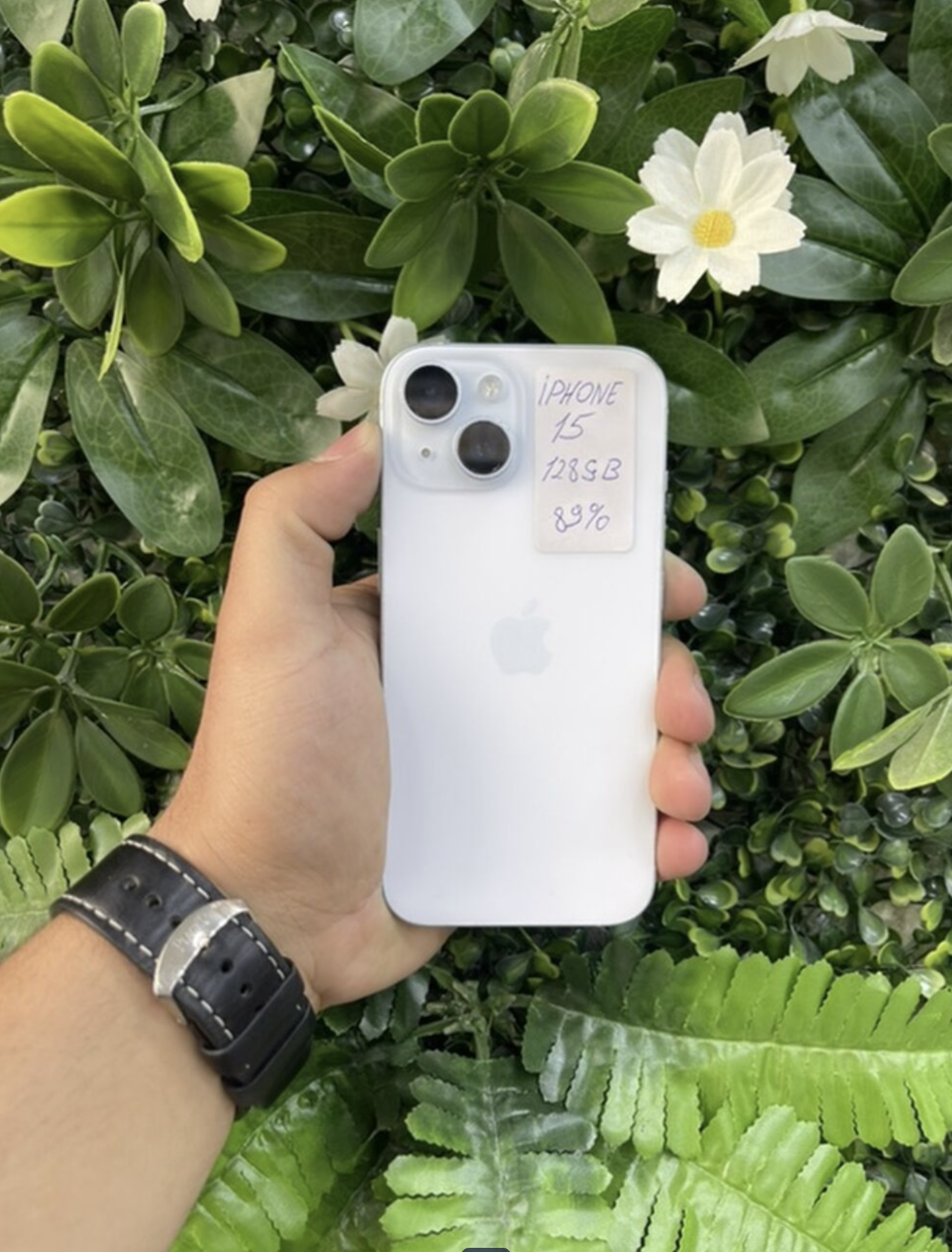 IPhone 15, 128 GB, Ağ, Face ID