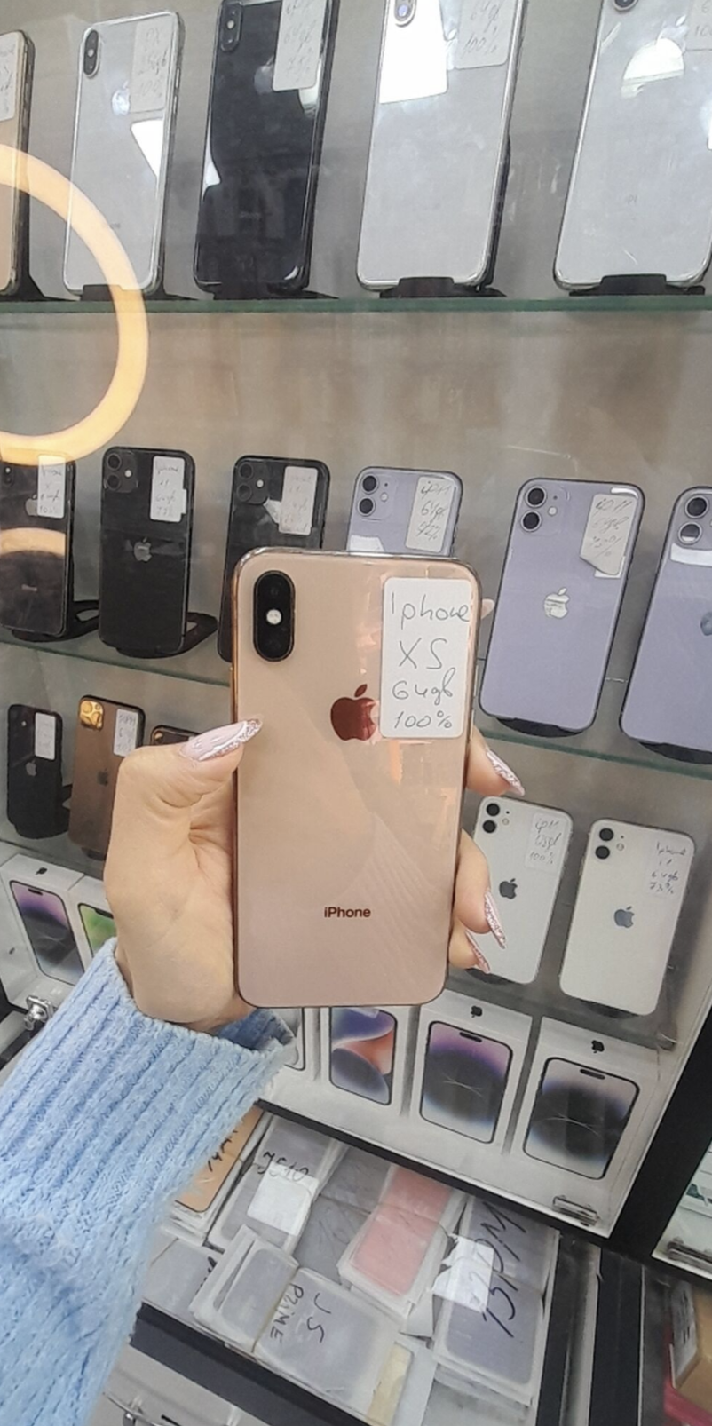 IPhone Xs, 64 GB, Qızılı, Face ID