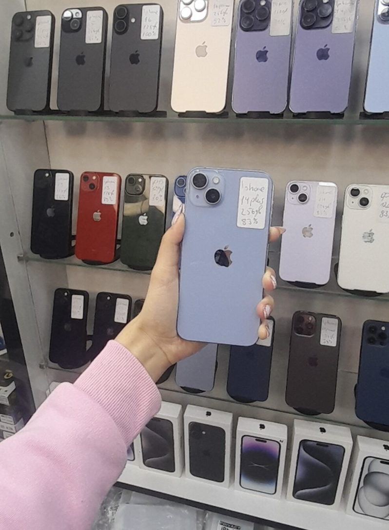 IPhone 14 Plus, 256 GB, Mavi, Face ID