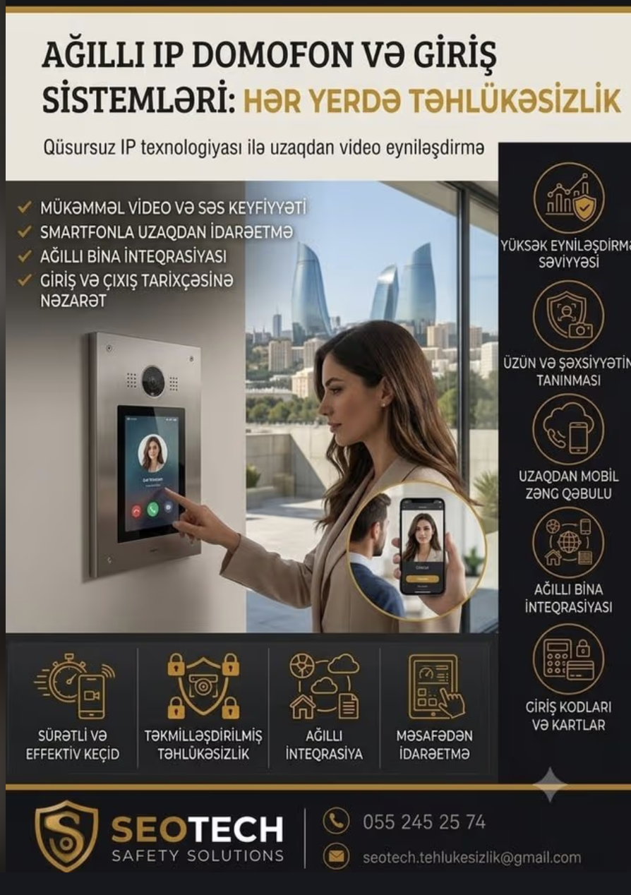 Bina interkom (domofon) sistemləri