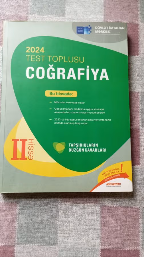 Cografiya test toplusu 1ci 2ci hisse 2023 - Şəkil 2