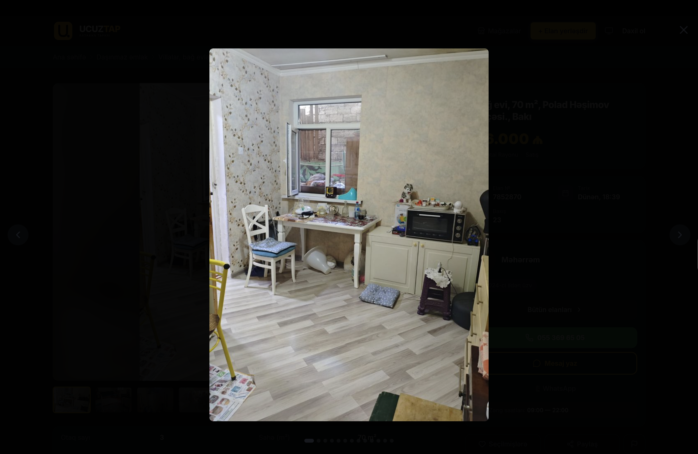 Bağ evi, 70 m², Polad Həşimov küçəsi., Bakı