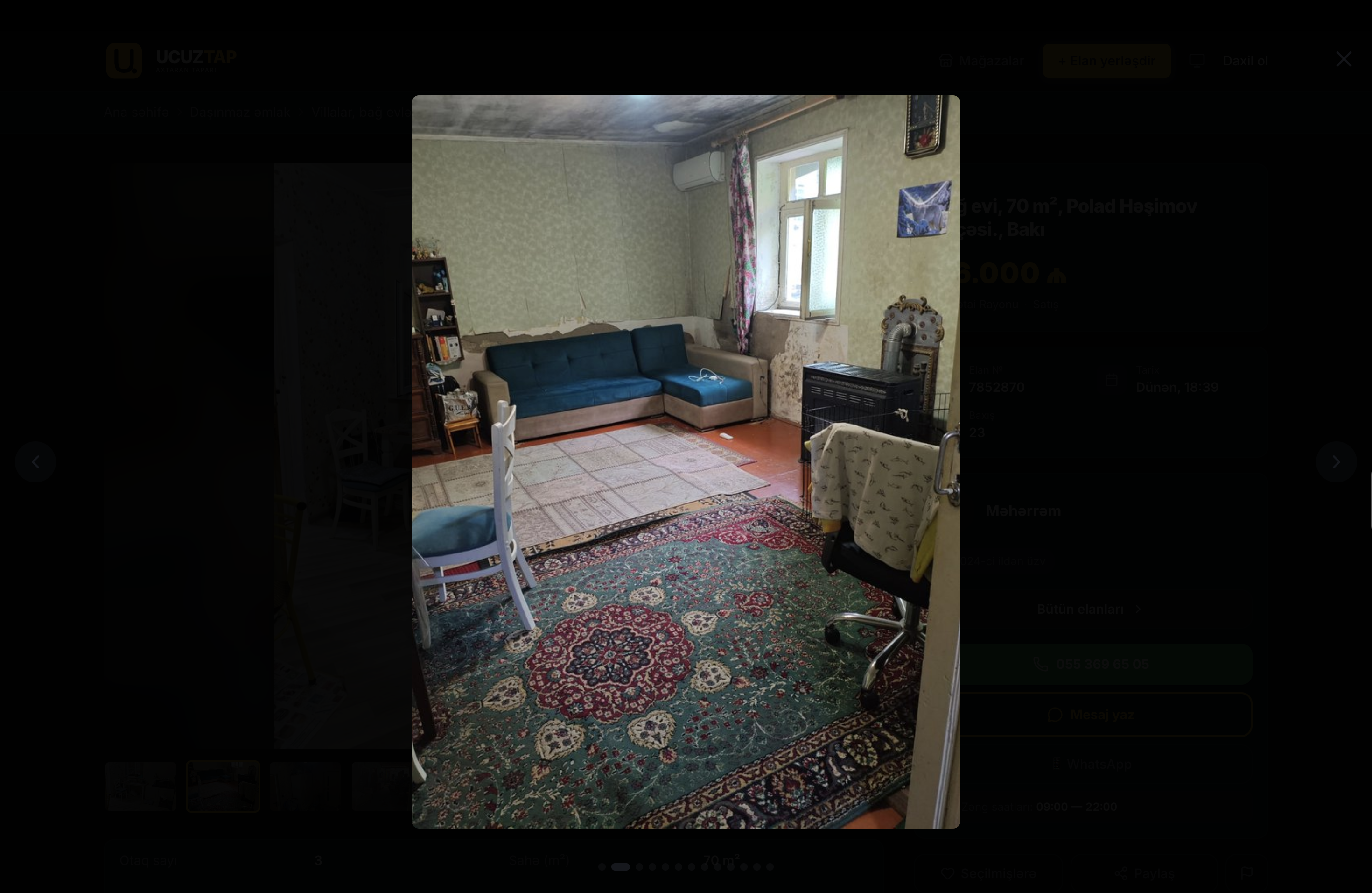 Bağ evi, 70 m², Polad Həşimov küçəsi., Bakı - Şəkil 2