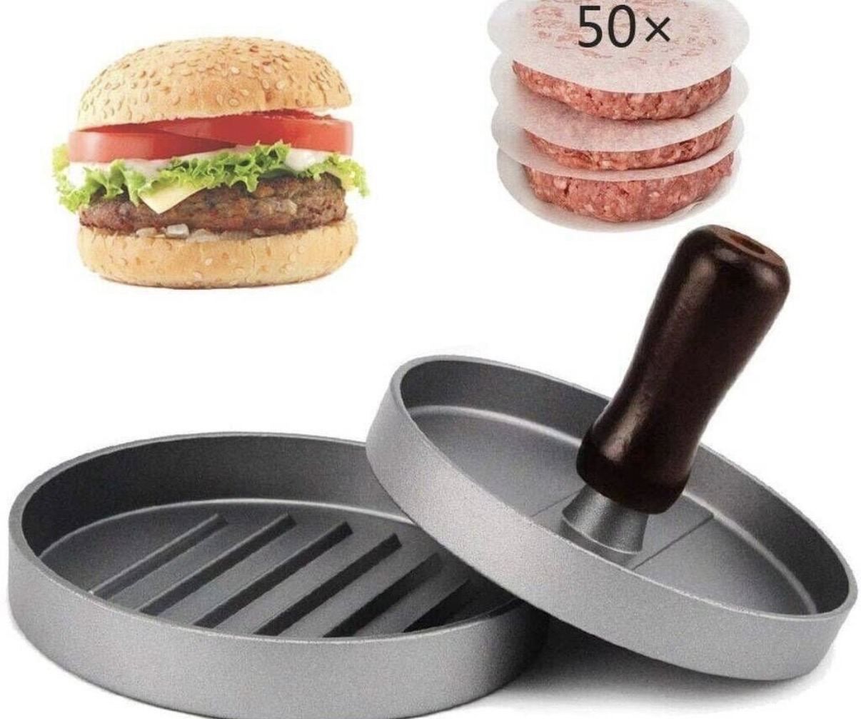 Burger press Burger düzelden Artıq burgerlərinizi eyni ölçüdə - Şəkil 2