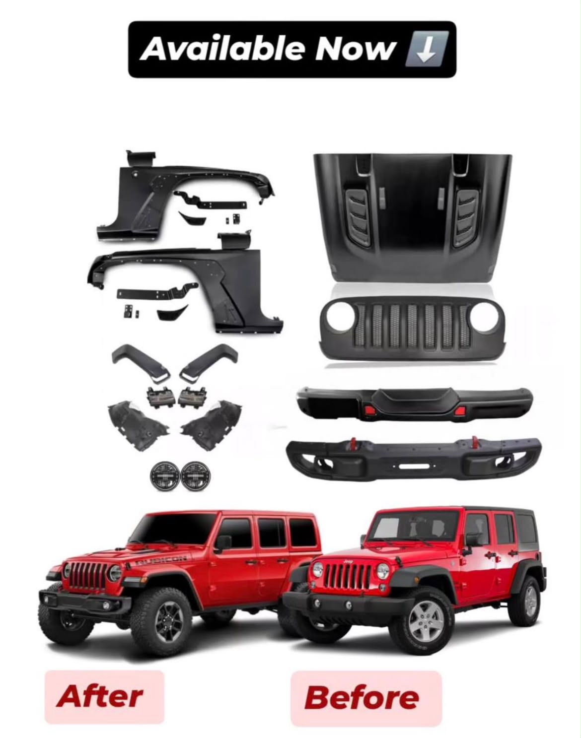 Jeep wrangler yeni modele cevirme desti