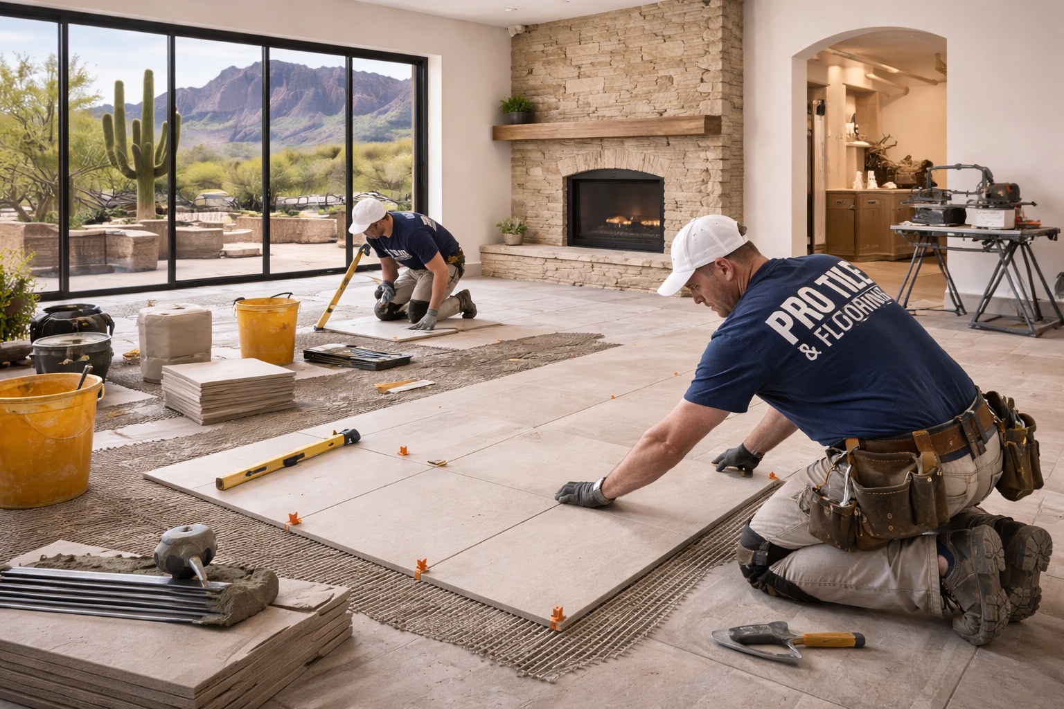 Beautiful flooring installation in Tucson Arizona