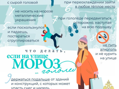 правила безопасности при холодной погоде и гололёде 09.11.2023г