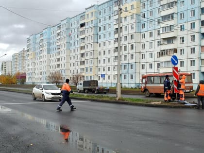 Ремонт на проспекте Центральный завершен