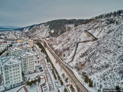 В Красноярске готовится к открытию лестница в Удачном