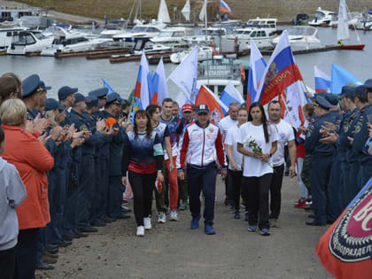 Заплыв по водохранилищу