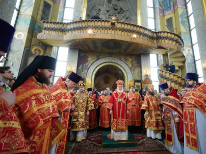 Патриарх Кирилл: Память святого великомученика и чудотворца Георгия Победоносца — это память о великом чуде избавления нашего народа от смертельной опасности