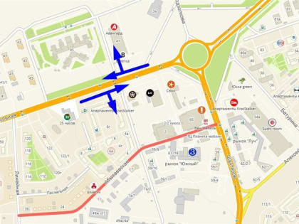 В Красноярске схему движения по Караульной планируют изменить с 1 июля