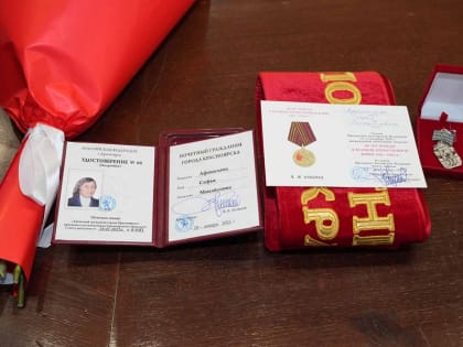 Глава Красноярска вручил ветеранам ВОВ знаки отличия звания «Почётный гражданин города»