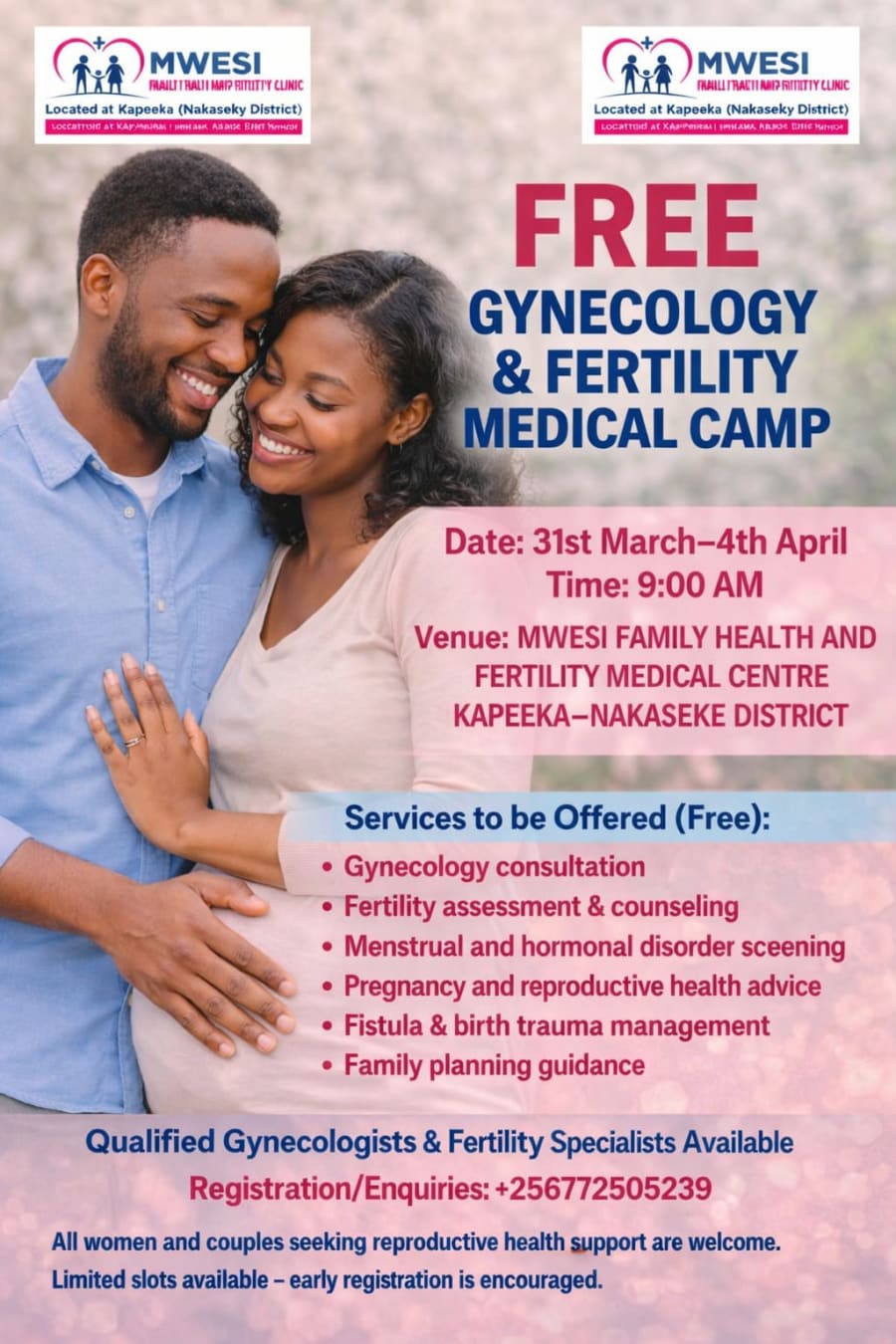 free gyn camp Mwesi