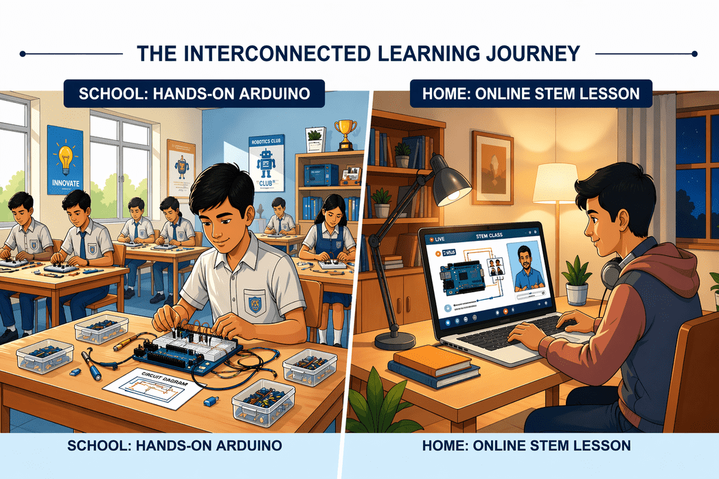 Offline vs Online STEM Learning: Which Is Better for Students? - StepSTEM Blogs