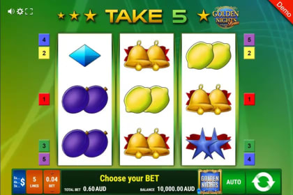 Take 5 - Golden Nights Bonus gameplay image