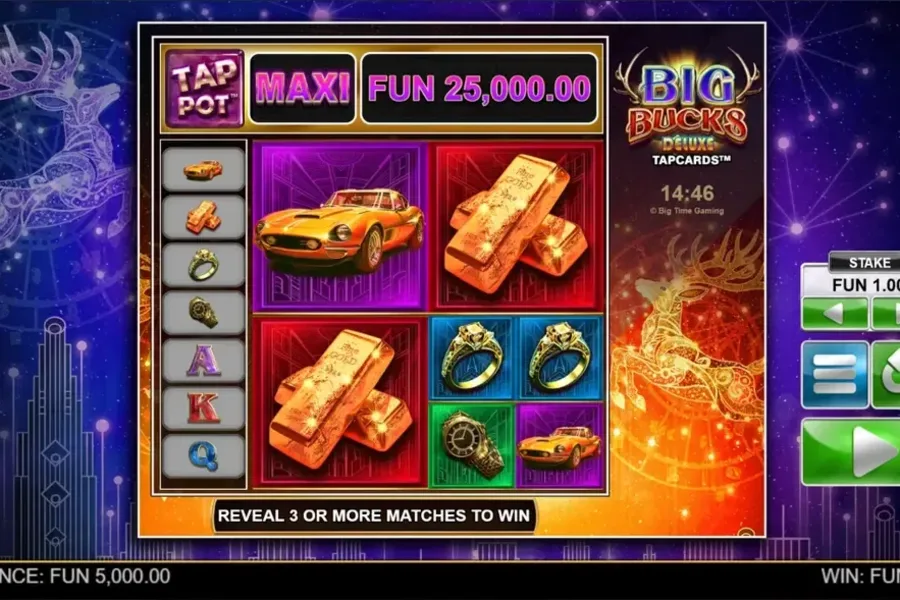 Big Bucks Deluxe Tapcards