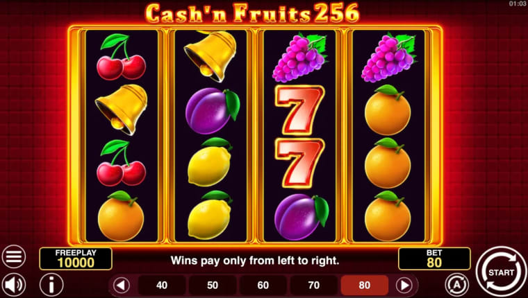 cashn fruits 256 gameplay image