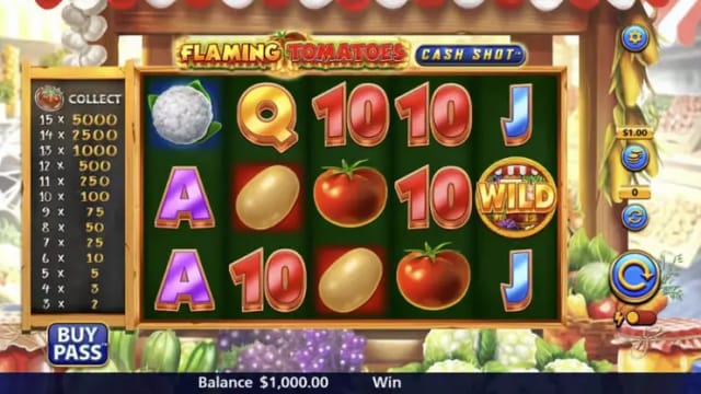 Flaming Tomatoes Cash Shot