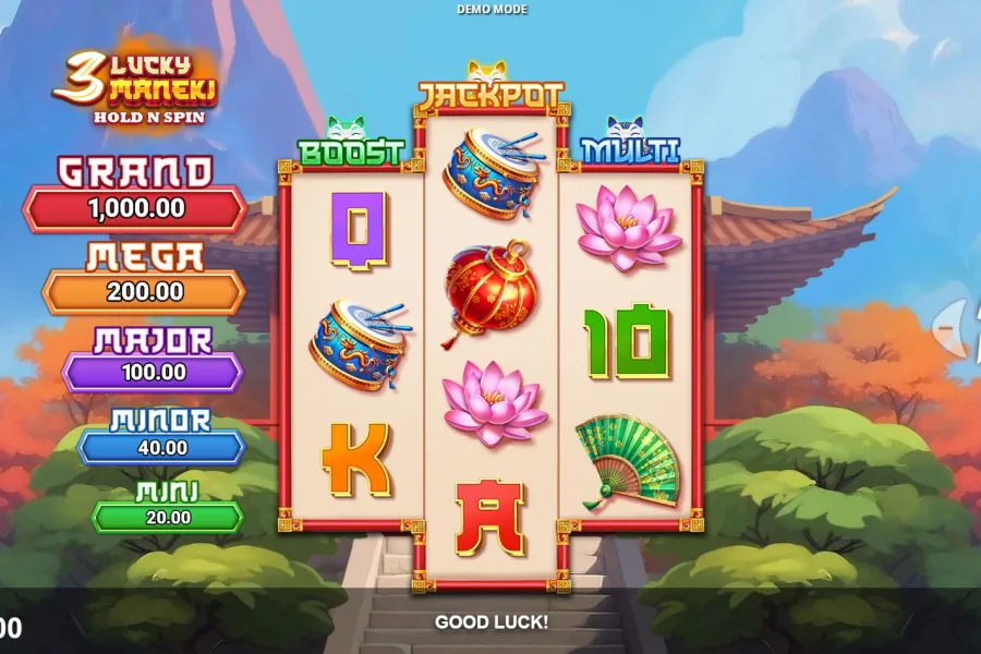 3 Lucky Maneki Hold & Win