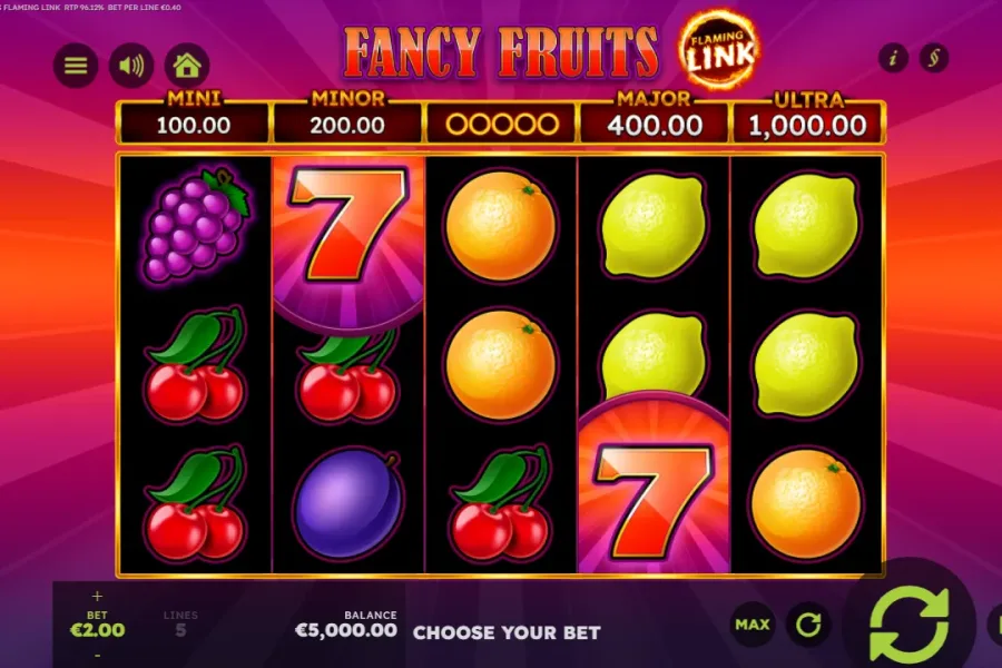 7 Fancy Fruits Flaming Link