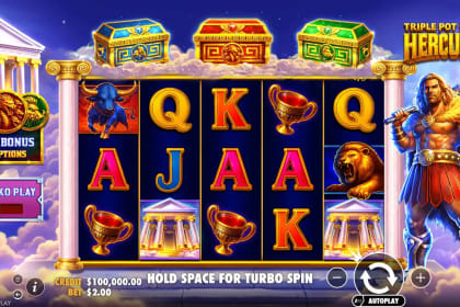 Triple Pot Plinko Hercules gameplay image
