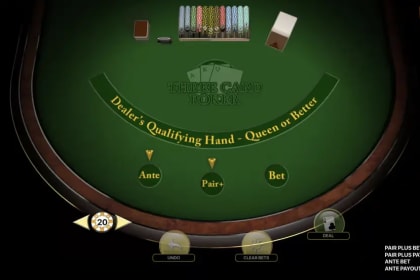 Three Card Poker gameplay image
