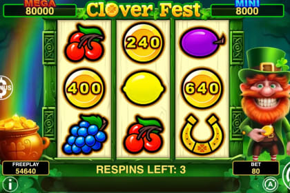 Clover Fest Hold and Win gameplay image
