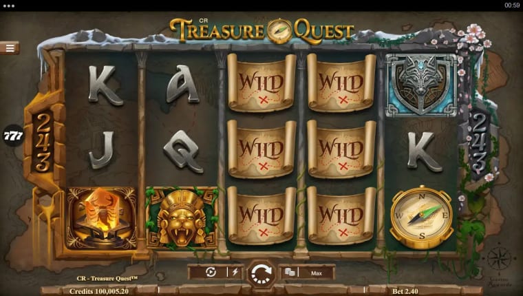 casino rewards treasure quest gameplay image