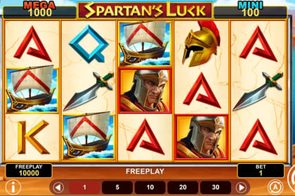 Spartans Luck Hold And Win gameplay image