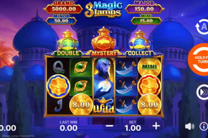 3 Magic Lamps: Hold and Win gameplay image