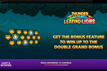 Thunder Drums Leaping Lions gameplay image