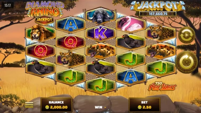diamond rhino jackpot gameplay image