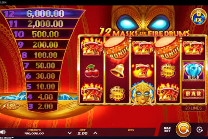 12 Masks of Fire Drums gameplay image