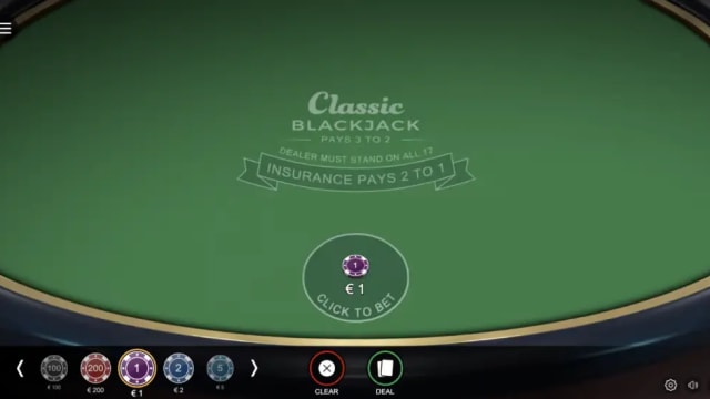 Classic Blackjack (6 Deck)