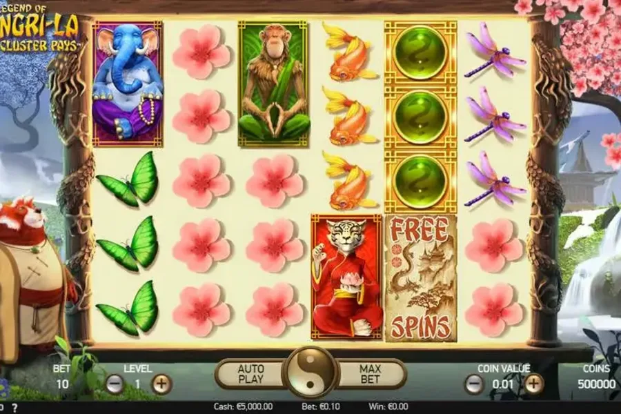 The Legend of Shangri-La: Cluster Pays