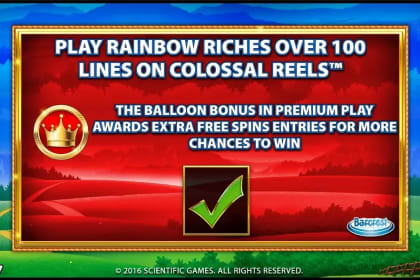 Rainbow Riches Reels of Gold gameplay image