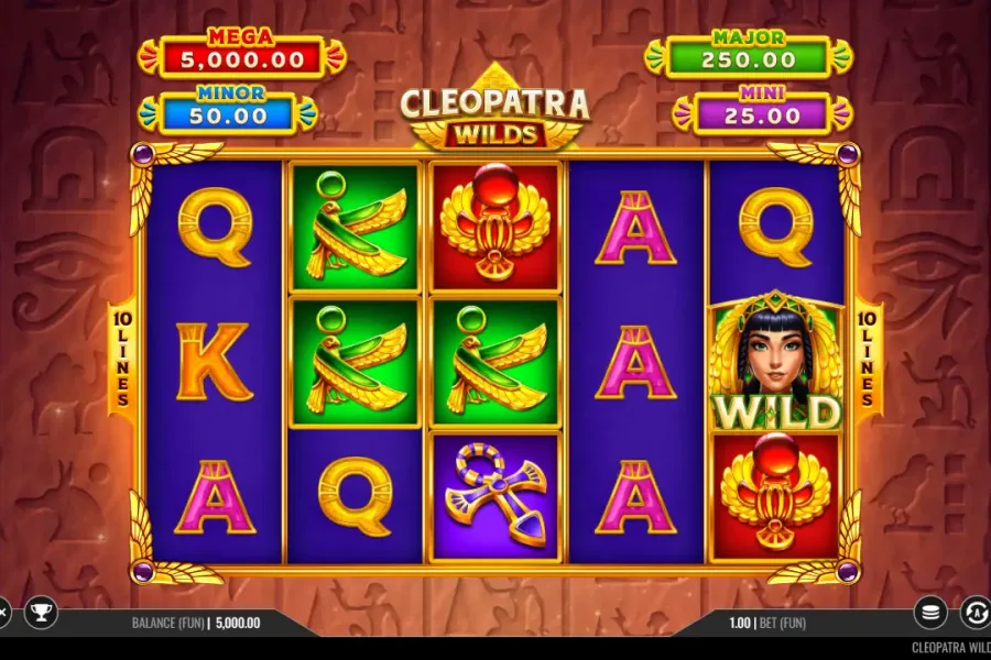 Cleopatra Wilds: Hold and Win